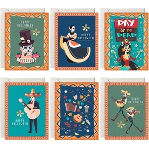 Easykart Labels 24 Halloween Cards Assortment